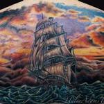 Tattoos - sailing ship back piece  - 109072